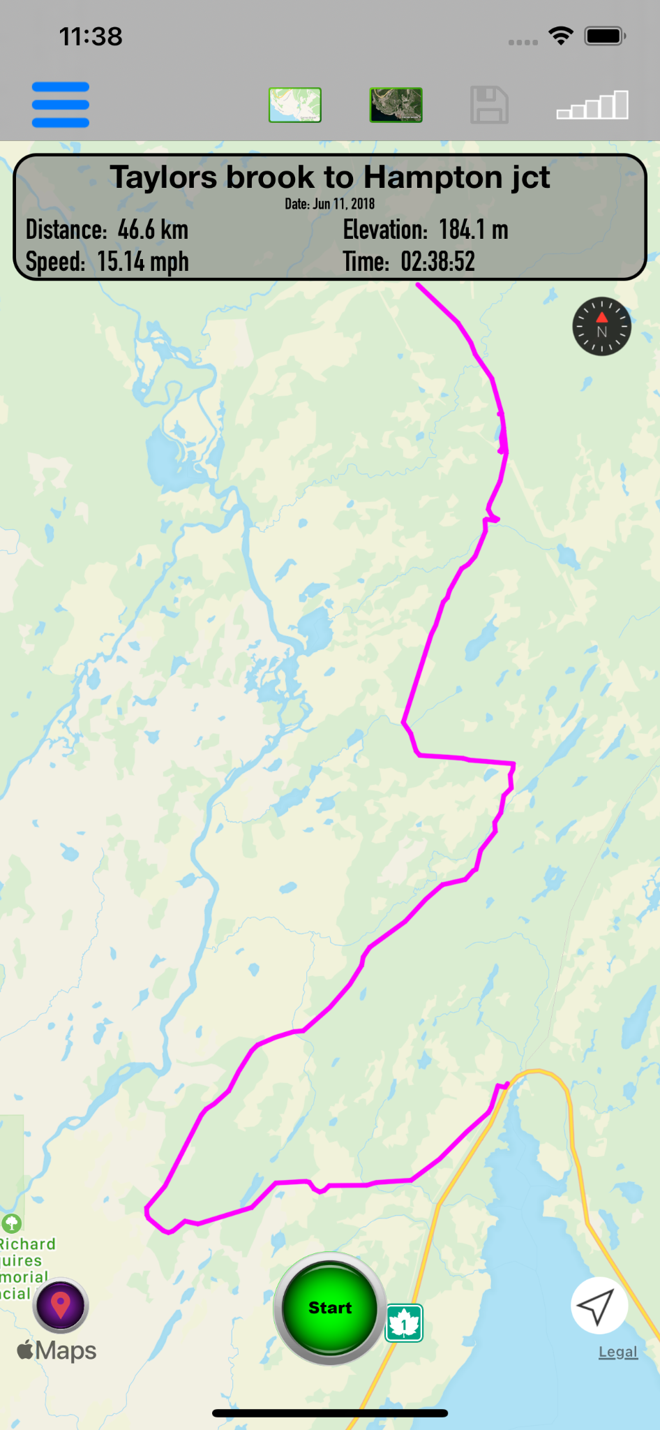 NLTrails route map